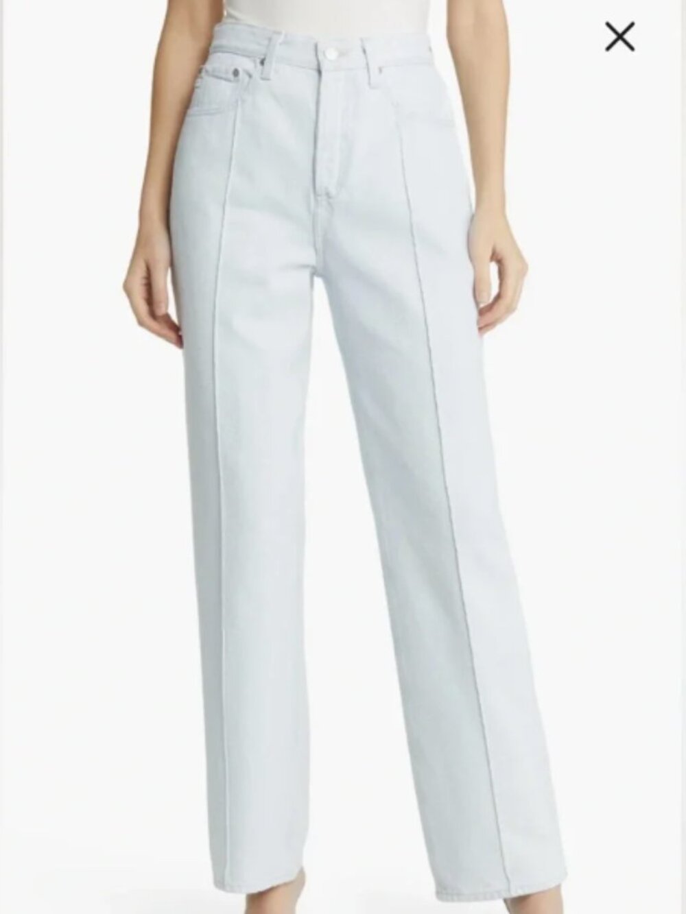 Adriano Goldschmied Clove pintuck light wash jeans Size 25